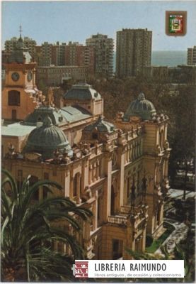 POSTAL DE MALAGA.  PALACIO MUNICIPAL Nº 107