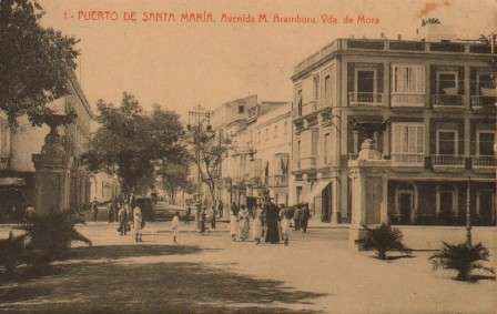 POSTAL ANTIGUA DEL PUERTO DE SANTA MARIA. Nº 1. AVENIDA M. ARAMBURU, VDA DE MORA.