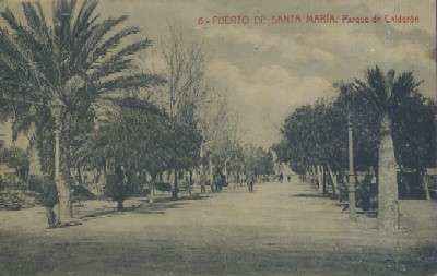 POSTAL ANTIGUA DE EL PUERTO DE SANTA MARIA CADIZ Nº 6 PARQUE DE CALDERON
