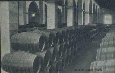 POSTAL DE EL PUERTO DE SANTA MARIA CADIZ BODEGA DE LA VIÑA POLLERO ALTO Nº 5 BODEGA ESPECIALIDAD DE VINOS FINOS