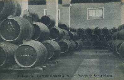 POSTAL DE EL PUERTO DE SANTA MARIA CADIZ BODEGA DE LA VIÑA POLLERO ALTO Nº 6 BODEGA CENTRAL DE VINOS AÑEJOS