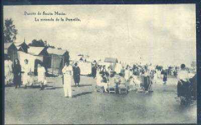 POSTAL DE EL PUERTO DE SANTA MARIA. CADIZ. LA ROTONDA DE LA PUNTILLA