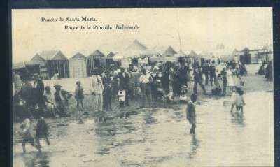 POSTAL DE EL PUERTO DE SANTA MARIA. CADIZ. PLAYA DE LA PUNTILLA - BALNEARIO