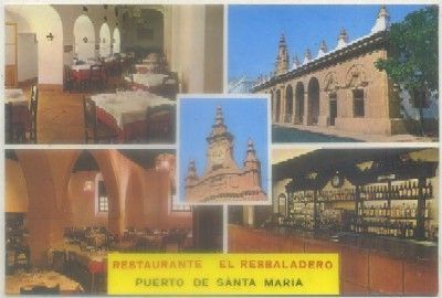 POSTAL DEL PUERTO SANTA MARIA. 4 VISTAS RESTAURANTE EL REBALADERO