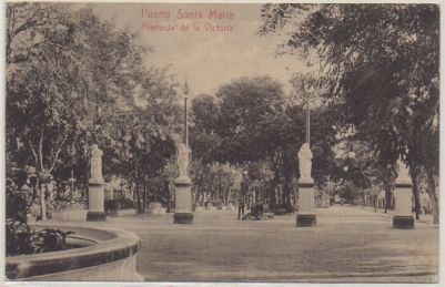POSTAL ANTIGUA DEL PUERTO SANTA MARIA. ALAMEDA DE LA VICTORIA