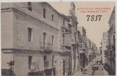 POSTAL ANTIGUA DEL PUERTO SANTA MARIA. CALLE CANOVAS DEL CASTILLO