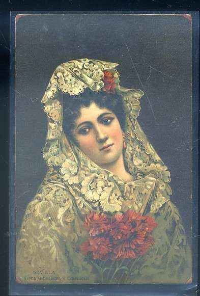 POSTAL ANTIGUA DE SEVILLA. TIPOS ANDALUCES CONSUELO