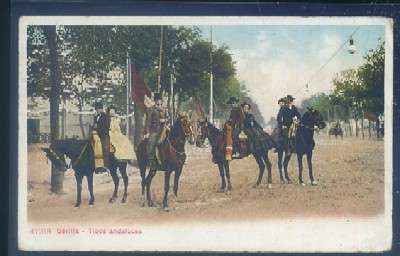 POSTAL ANTIGUA DE SEVILLA. TIPOS ANDALUCES