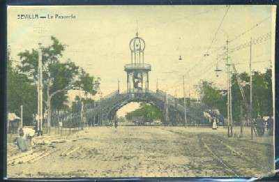 POSTAL ANTIGUA DE SEVILLA. LA PASARELA