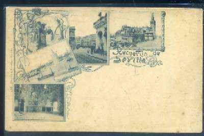 POSTAL ANTIGUA DE SEVILLA. RECUERDO DE SEVILLA TIPO GRUSS