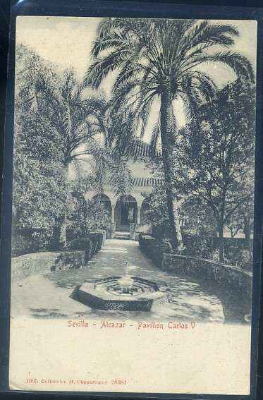 POSTAL ANTIGUA DE SEVILLA. ALCAZAR PABELLON CARLOS V