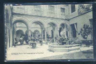 POSTAL ANTIGUA DE SEVILLA. PATIO DEL HOSPITAL DE LA CARIDAD