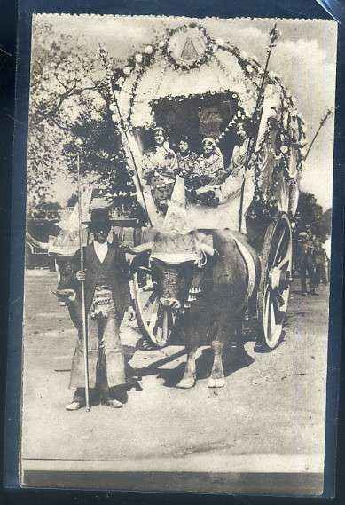 POSTAL ANTIGUA DE SEVILLA. UN ASPECTO DE UNA ROMERIA