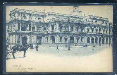 POSTAL ANTIGUA DE SEVILLA. EL AYUNTAMIENTO