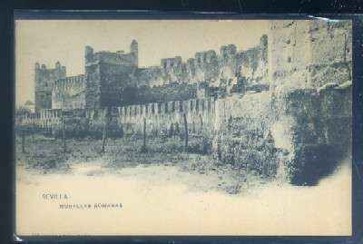 POSTAL ANTIGUA DE SEVILLA. MURALLAS ROMANAS