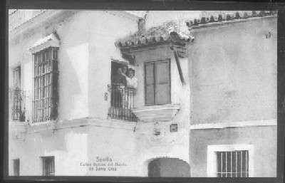 POSTAL ANTIGUA DE SEVILLA. CALLES TIPICAS DEL BARRIO DE SANTA CRUZ