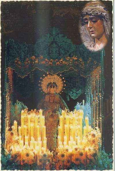 POSTAL DE SEVILLA. HERMANDADES DE PENITENCIA. MARIA SANTISIMA DE LA CANDELARIA Nº 49
