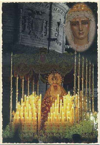 POSTAL DE SEVILLA. HERMANDADES DE PENITENCIA. NTRA. SRA. DE LAS MERCEDES CORONADA Nº 25