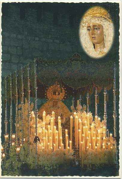 POSTAL DE SEVILLA. HERMANDADES DE PENITENCIA. MARIA STMA. DE LA CARIDAD EN SU SOLEDAD Nº 63