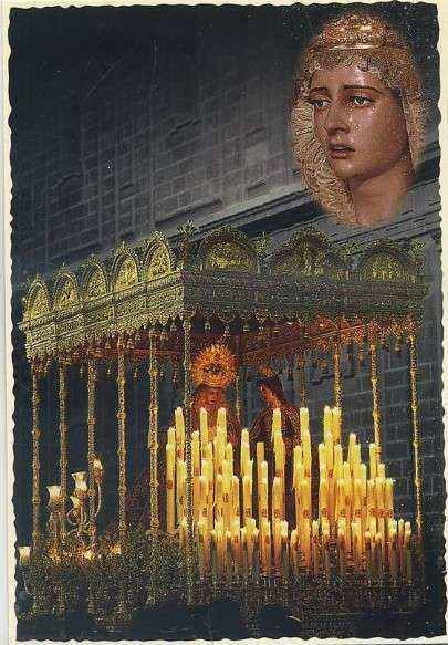 POSTAL DE SEVILLA. HERMANDADES DE PENITENCIA. MARIA STMA. DE LA CONCEPCION Nº 86