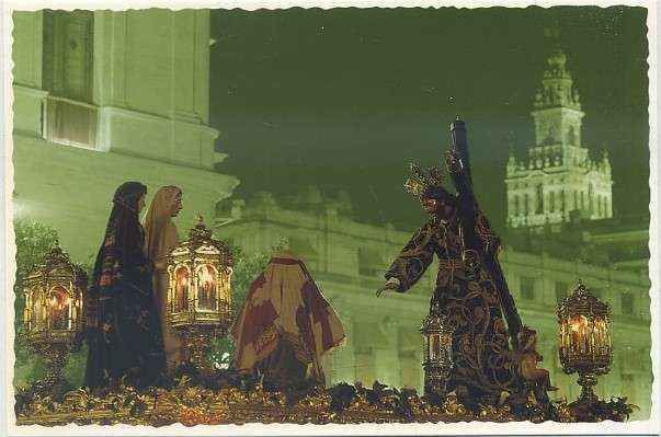 POSTAL DE SEVILLA. HERMANDADES DE PENITENCIA. NTRO. PADRE JESUS CON LA CRUZ AL HOMBRO Nº 81