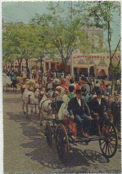 POSTAL DE SEVILLA. FERIA DE ABRIL. SERIE lll Nº 107