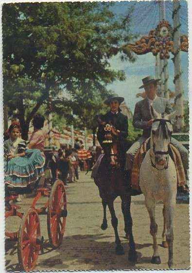 POSTAL DE SEVILLA. FERIA DE ABRIL. SERIE lll Nº 106