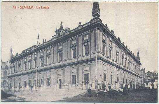 POSTAL ANTIGUA DE SEVILLA. REPRODUCCION. LA LONJA