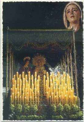 POSTAL DE SEVILLA. HERMANDADES DE PENITENCIA. MARIA STMA. DE LOS DOLORES Y MISERICORDIA Nº 6