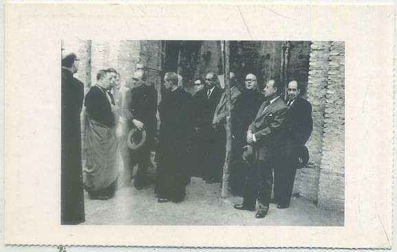 POSTAL DE ALCALA DE GUADAIRA. (REPRODUCCION): CARDENAL BUENO. IGLESIA SAN MIGUEL 1955