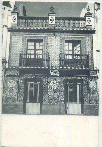 POSTAL DE ALCALA DE GUADAIRA. (REPRODUCCION): FACHADA DE LA CENTENARIA 1860