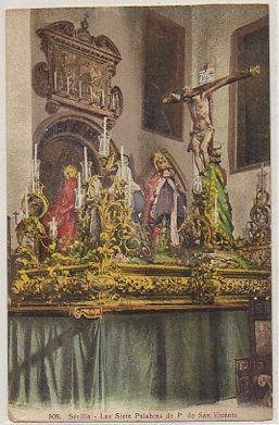 POSTAL ANTIGUA DE SEVILLA. LAS SIETE PALABRAS DE P. DE SAN VICENTE Nº 508