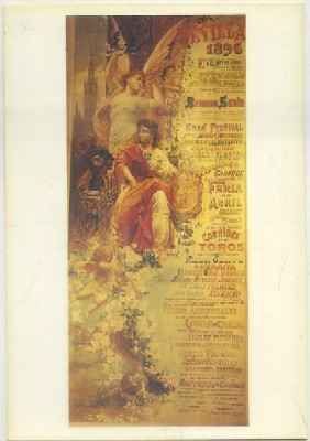 POSTAL DE SEVILLA. REPRODUCCION. SEVILLA 1896. SEMANA SANTA Y FERIA DE ABRIL