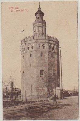 POSTAL ANTIGUA DE SEVILLA. LA TORRE DEL ORO