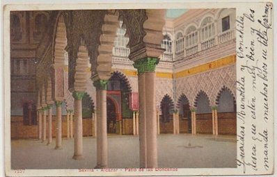 POSTAL ANTIGUA DE SEVILLA. ALCAZAR. PATIO DE LAS DONCELLAS