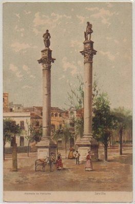 POSTAL ANTIGUA DE SEVILLA. ALAMEDA DE HERCULES