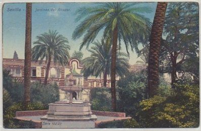 POSTAL ANTIGUA DE SEVILLA. JARDINES DEL ALCAZAR