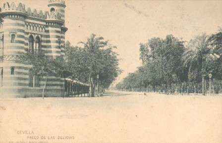 POSTAL ANTIGUA DE SEVILLA. PASEO DE LAS DELICIAS.