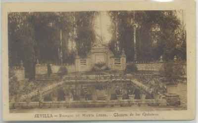 POSTAL ANTIGUA DE SEVILLA. PARQUE DE MARIA LUISA. GLORIETA DE LOS QUINTEROS
