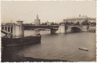 POSTAL DE SEVILLA. PUENTE DE SAN TELMO.