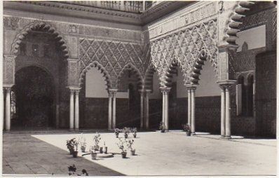 POSTAL DE SEVILLA. REALES ALCAZARES. PATIO DE LAS DONCELLAS.