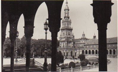 POSTAL DE SEVILLA. PLAZA DE ESPAÑA.