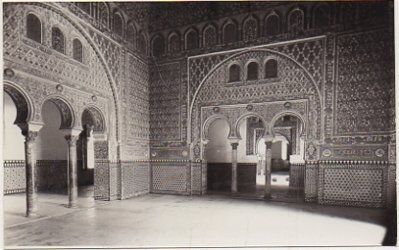 POSTAL DE SEVILLA. SALON DE EMBAJADORES.
