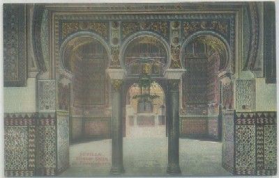 POSTAL ANTIGUA DE SEVILLA. ALCAZAR. SALON DE EMBAJADORES