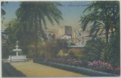 POSTAL ANTIGUA DE SEVILLA. ALCAZAR. JARDINES