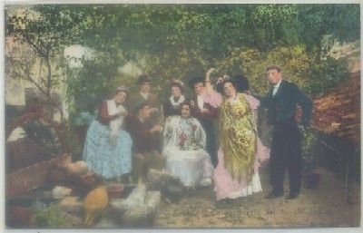 POSTAL ANTIGUA DE SEVILLA. EN LA HUERTA DEL TIO MILINDRIS