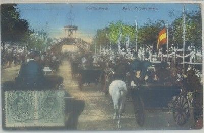 POSTAL ANTIGUA DE SEVILLA. FERIA. PASEO DE CARRUAJES