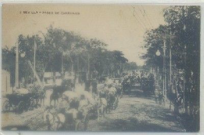 POSTAL ANTIGUA DE SEVILLA. PASEO DE CARRUAJES Nº 2