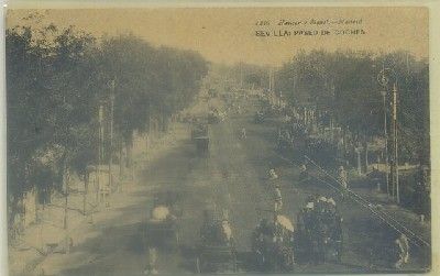 POSTAL ANTIGUA DE SEVILLA. PASEO DE COCHES