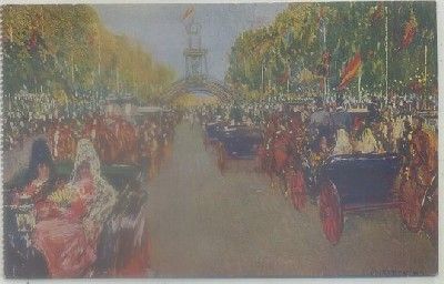 POSTAL ANTIGUA DE SEVILLA. PASEO DE COCHES DE LA FERIA. M. BERTUCHI